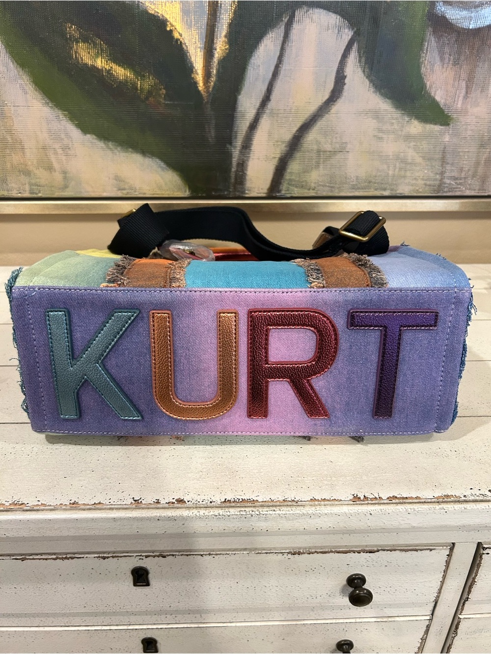 Kurt Geiger Denim MultiColor Tote-NWT - Picture 11 of 14